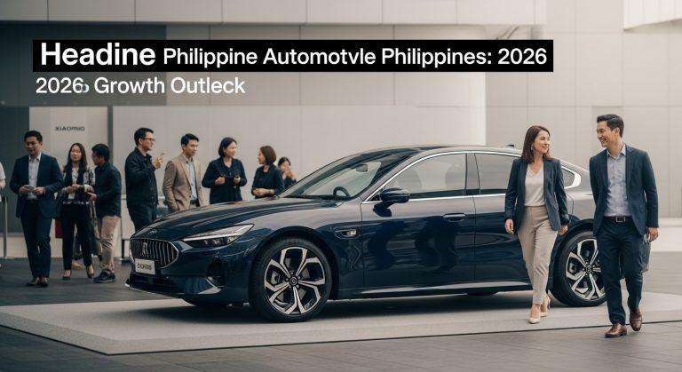 News editor reviewing automotive market trends in a Manila street setting with EVs and conventional cars.