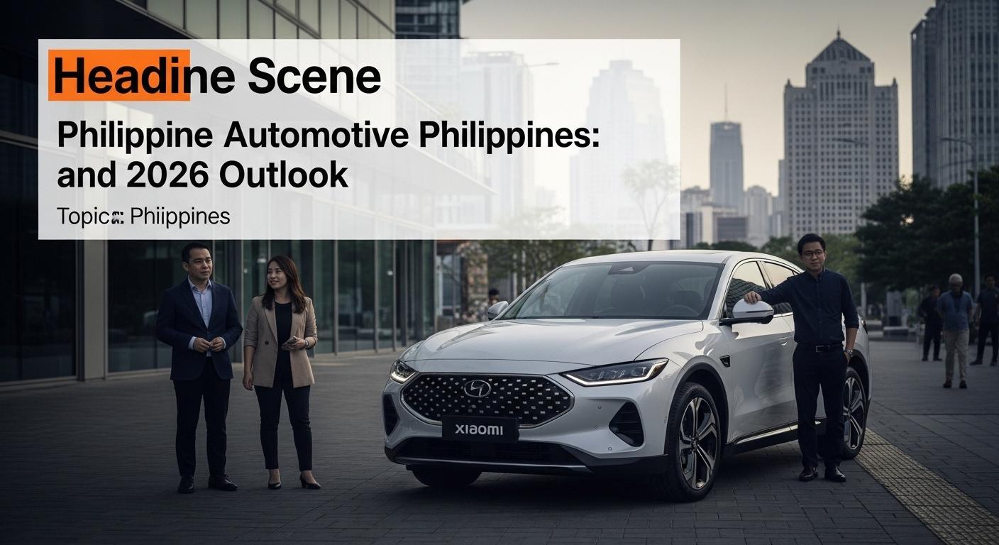 Philippine Automotive Philippines: Market Pulse and 2026 Outlook Philippine automotive showroom featuring both EVs and ICE vehicles in a urban setting.