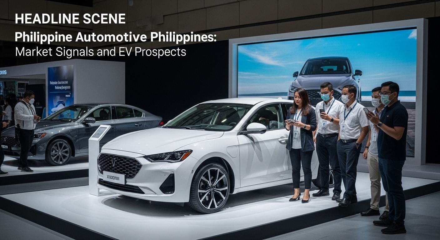 Electric vehicle charging hub in Manila at dusk