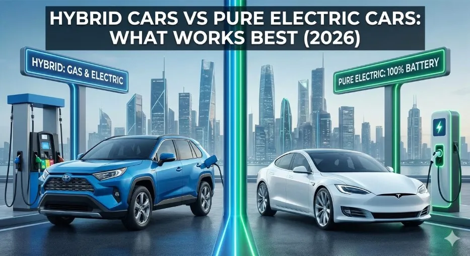 EV vs hybrid cars comparison 2026 electric vs hybrid vehicle
